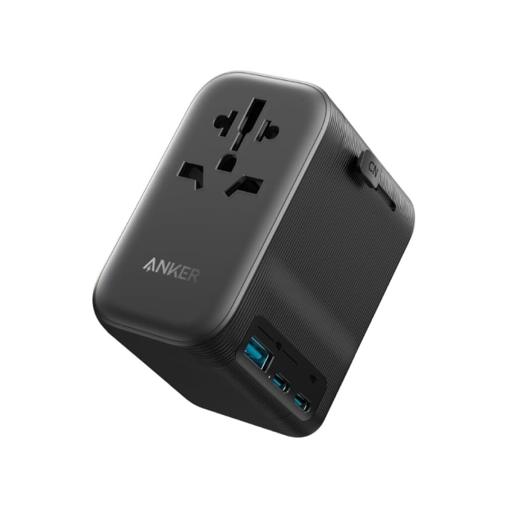 Anker Nano 4-in-1 Travel Adapter GaN 65W PD USB-C Charger International Power Adapter – A9213K12