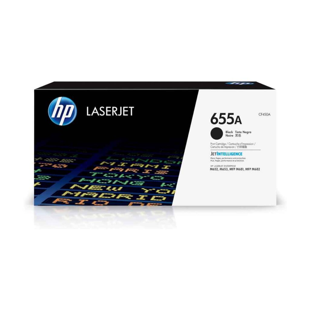 HP 655A Cyan Original LaserJet Toner Cartridge (CF451A)