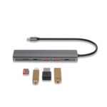Powerology 6-in-1 Slim 4K HDMI USB-C Hub 2