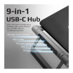 Promate Laptop Stand + Removable 9-in-1 USB-C Hub (PRIMEBASE-C) 2