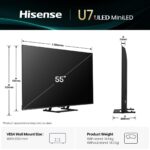 HISENSE 55 '' U7Q | ULED MiniLED Smart TV 4K 144 Hz 12